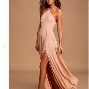 Lulus long dress with slit